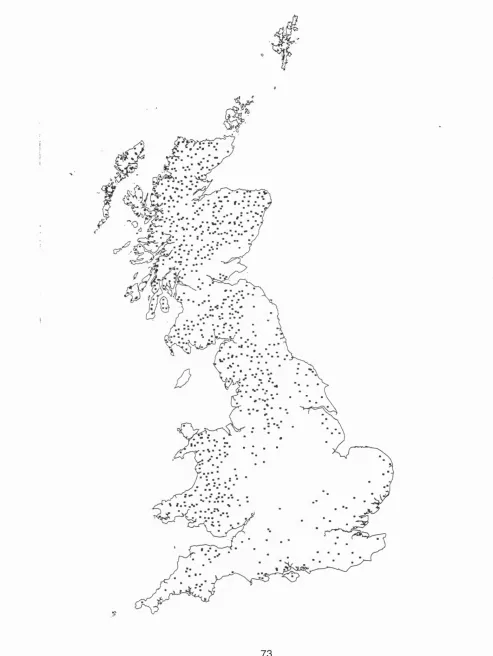 Figure 4.1: Location of CLAG sites used in Phase 1 analysis