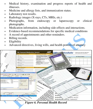 Figure 6. Personal Health Record 