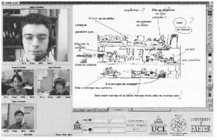 Figure 2.4: ReLaTe unihed user interface for language teaching.