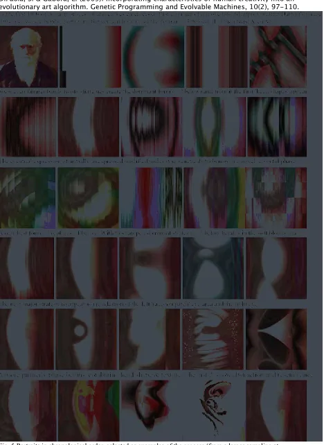 Fig. 5 Portraits in chronological order, selected as examples of the process (from a larger sampling at www.dipaola.org/evolve) 