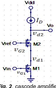 Fig. 2 . cascode amplifier 