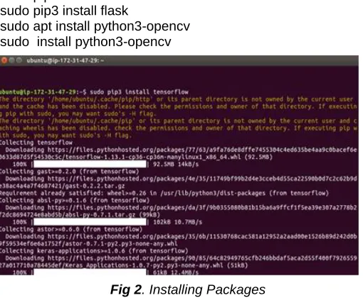 Fig 3. AWS account  