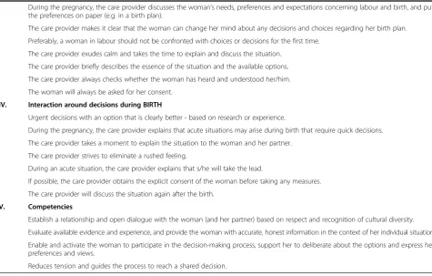 Table 3 Statements on quality criteria and competencies that reached consensus (Continued)