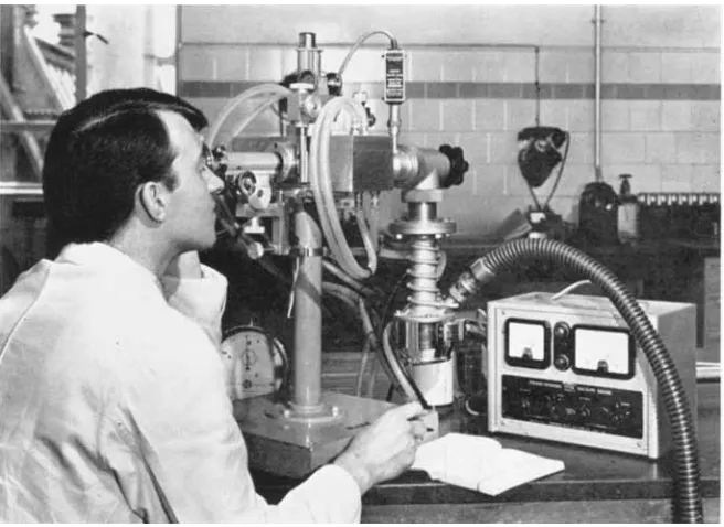 Fig. 1 The hot stage microscope designed for studying the wetting of platinum and its alloys by glass 