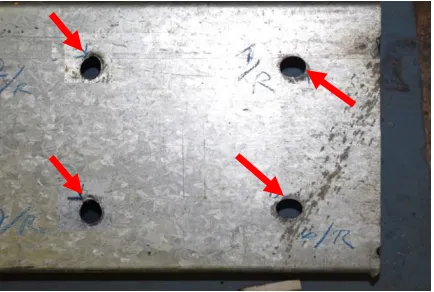 Fig. 4. The elongation of beam bolt hole  