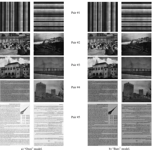 Fig. 3. Sources and mixtures of the ﬁrst pair of images.