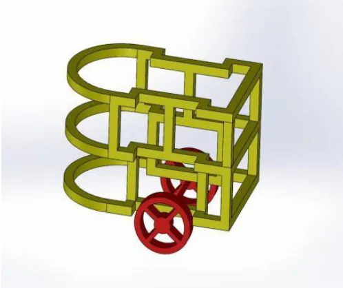 Figure No 3:  Modelling of frame 