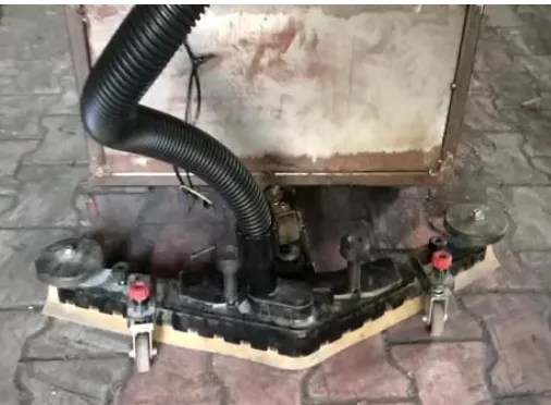 Figure No 7:  Mounting of vacuum pump and transformer 