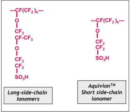 Fig. 7. Polymer structure of long side-chain Nafion®