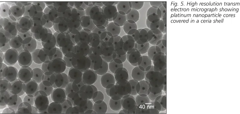 Fig. 5. High resolution transmissionelectron micrograph showing