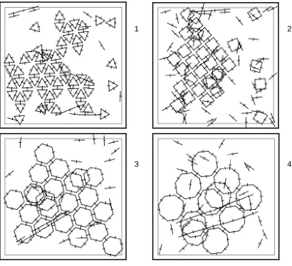 Figure 2. The resulting mesh for each of the four supported regular polygons 