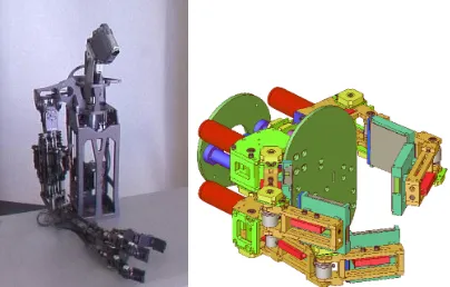Figure 1: The robot Obrero (left) has a highly sensitive