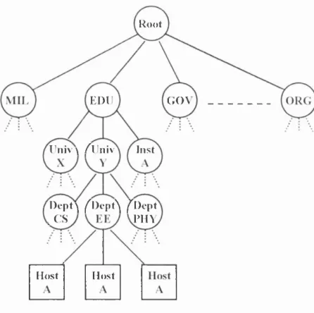 Figure 2.8: DNS name space.