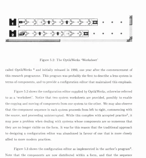 Figure 5.2: The OptikW erks ‘W orksheet’