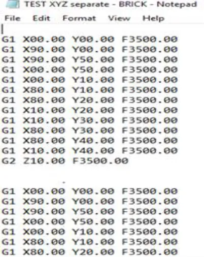 Figure 1 shows the system overview of the 3D concrete printer. Convert the input image to G-Code language within the PC
