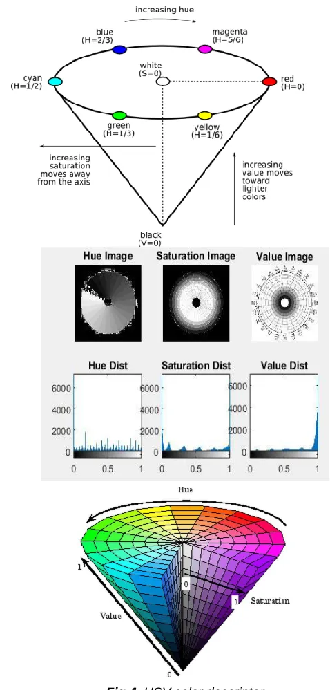 Fig.4. HSV color descriptor 