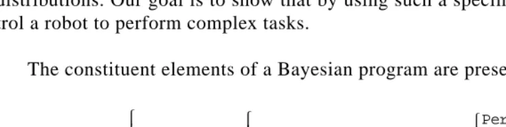 Figure 1: Structure of a bayesian program