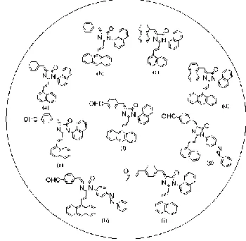 Fig. 1  The molecules used as active layers in the fabricated OSC devices 