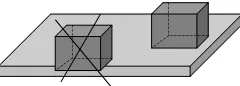 Figure 1: The candidate point is rejected because itdoes not respect the Face-On-Face constraint.