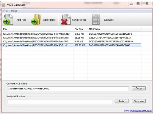 Fig. 4, shows that the RAW files which have been carried out  in the previous acquisition process are readable on the Autopsy tools