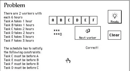 Figure 1: Example of a scheduling experiment