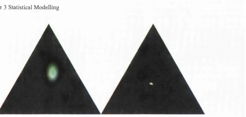 Figure 13 Bingham chromaticity models depicted in the unit plane.
