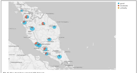 Fig. 5. Map chart from selected API datasets 