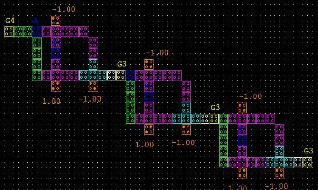 Fig 15: Qca Layout Of Grey To Binary Code Converter