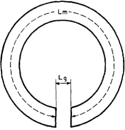 Fig. 5 A ring magnet with a short air gap 