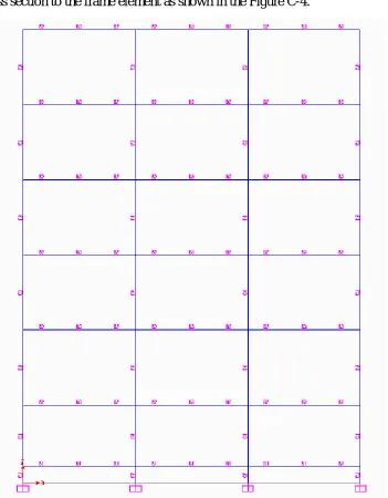 Fig : 4 Assigining the Member Sections 