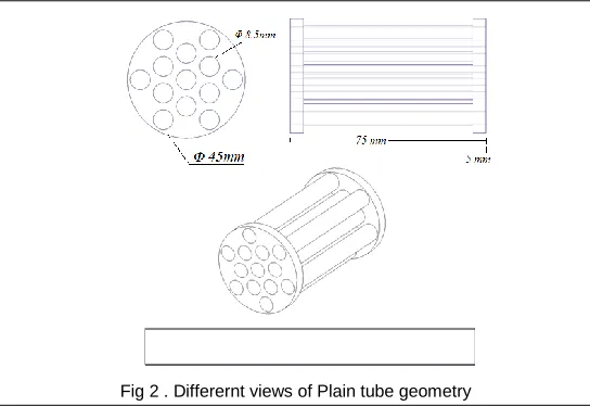 Fig.3. Different views of vortex generator fin 