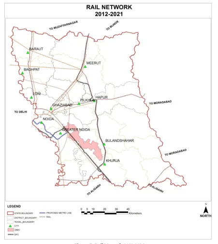 Figure 5: Rail Network 2012-2021 