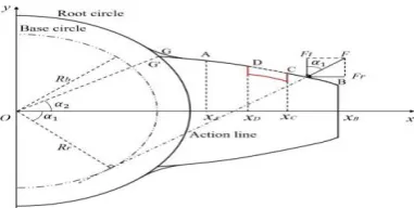 Figure -2: Position of spall on gear teeth [1] 