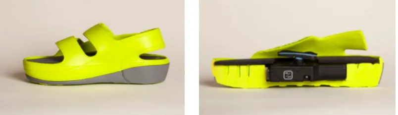 Figure 1 The Micro-Mobile compression® device. external (left) and long-axis cross sectional (right) views
