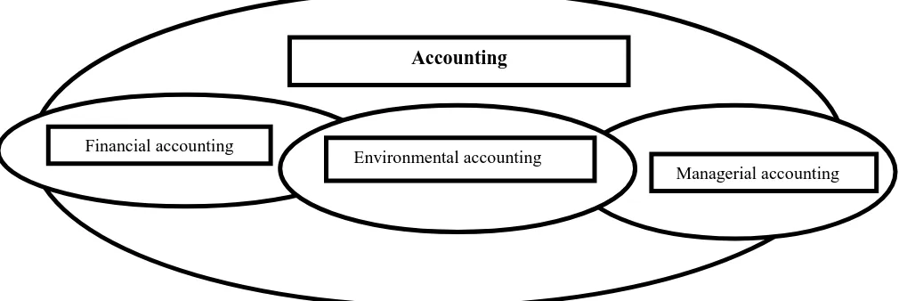 Figure 1. The relationship of financial, managerial and environmental accounting Source: Author’s compilation 