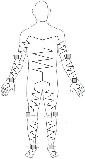 Figure 1 Schema of electrode locations. 