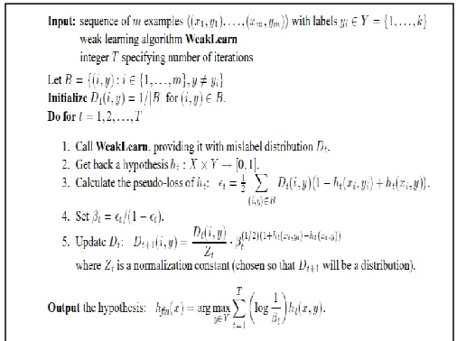 Fig. 1. The AdaBoostM2 Algorithm. 