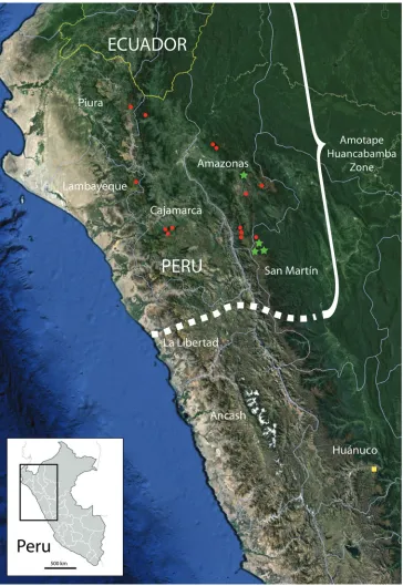 Figure 4. Distribution of Pinguicula rosmarieae and related taxa based on geo-referenced collections