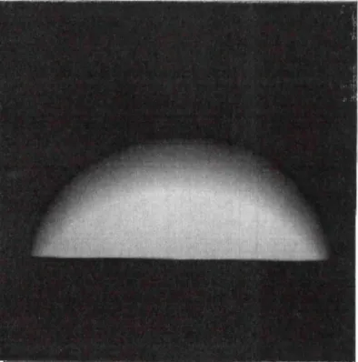 Figure 2.14 MRI image of a flood phantom showing the rapid loss of signal with