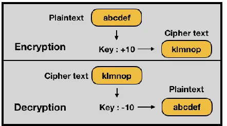 Figure 3.1: Process of Encryption and Decryption 