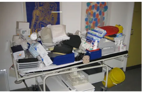 Fig. 1 “Left-overs” after applying the five S’s to the CT rooms