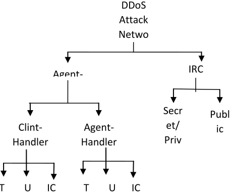 Figure 1:DM Different types of DDoS attack networks CDM