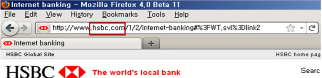 Fig. 2. A HSBC phishing website (http://www.hsbnottinghamcounty.com). 