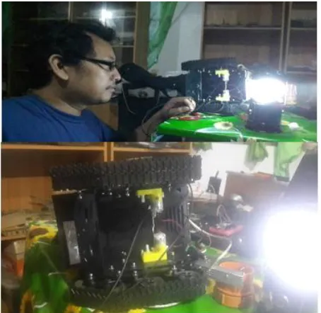 Figure 20 robot’s rover electric motor. The ceramic capacitors will act as . Installation and testing of ceramic capacitors into an electrical noise absorber to reduce its interference to robot’s WI-FI and GPS signals
