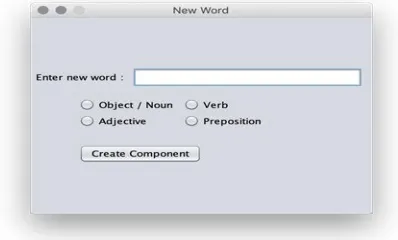 Fig. 12: Adding new word to the Knowledge base 