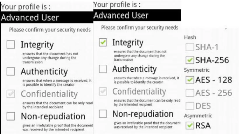 Figure 4 Security options set (part b) 