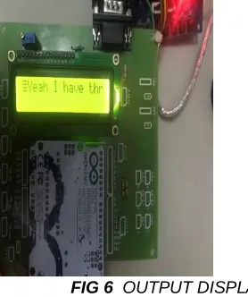 FIG 6   OUTPUT DISPLAY 