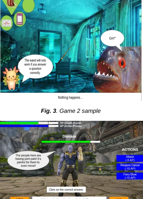 Fig. 3. Game 2 sample  