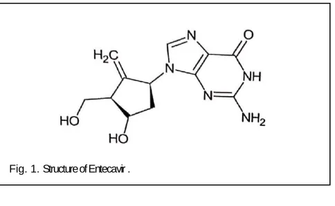Fig. 1. Structure of Entecavir .    