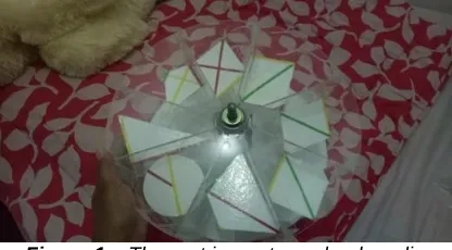 Figure 1c. The part in a rotary wheel media  